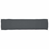 Pallet Cushion Anthracite 180 x 40 x 8 cm Oxford fabric - Low Angle