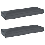 Pallet Cushion Set 2 pcs Oxford Fabric Anthracite
