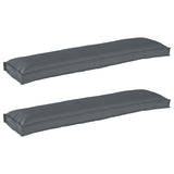Pallet Cushion Set 2 pcs Anthracite 150 x 40 x 8 cm