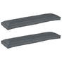 Pallet Cushion Set 2 pcs Oxford Fabric Anthracite