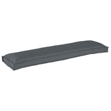 Pallet Cushion Set 2 pcs Anthracite 150 x 40 x 8 cm - Front View
