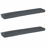 Pallet Cushion Set 2 pcs Anthracite 200 x 40 x 8 cm