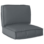 Pallet Cushion Set Oxford Fabric Anthracite 60 x 60 x 52 cm