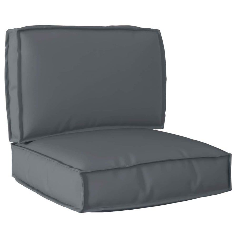 Pallet Cushion Set Oxford Fabric Anthracite 60 x 60 x 52 cm