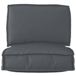 Pallet Cushion Set Oxford Fabric Anthracite 60 x 60 x 52 cm