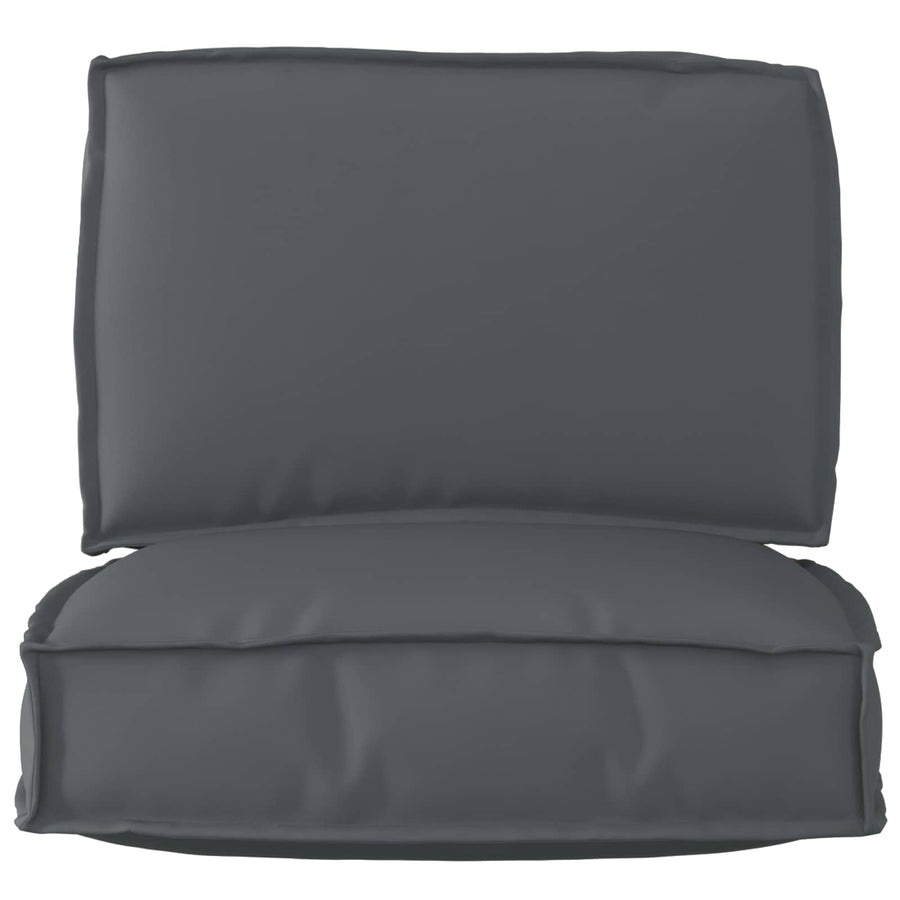 Pallet Cushion Set Oxford Fabric Anthracite 60 x 60 x 52 cm