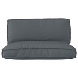 Pallet Cushion Set 2 pcs Anthracite Oxford fabric - Front View