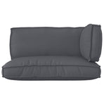 Pallet Cushion Set Oxford Fabric Anthracite 120 x 80 x 52 cm