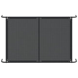 Elevated Dog Bed Black 150x90x20 cm Textilene and Steel