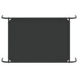 Elevated Dog Bed Black 110x65x20 cm Oxford Fabric and Steel