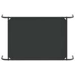 Elevated Dog Bed Black 110x65x20 cm Oxford Fabric and Steel