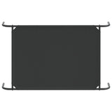 Elevated Dog Bed Black 110x65x20 cm Oxford Fabric and Steel - Rear View