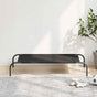 Elevated Dog Bed Black 110x65x20 cm Oxford Fabric and Steel
