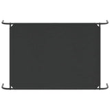 Elevated Dog Bed Black 130x80x20 cm Oxford Fabric and Steel