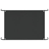 Elevated Dog Bed Black 130x80x20 cm Oxford Fabric and Steel - Rear View