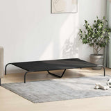 Elevated Dog Bed Black 150x90x20 cm Oxford Fabric and Steel