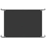 Elevated Dog Bed Black 150x90x20 cm Oxford Fabric and Steel - Rear View