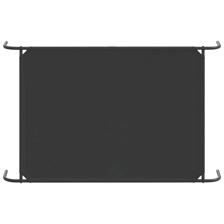 Elevated Dog Bed Black 150x90x20 cm Oxford Fabric and Steel