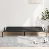 Elevated Dog Bed Black 150x90x20 cm Oxford Fabric and Steel