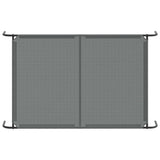 Elevated Dog Bed Grey 150x90x20 cm Textilene and Steel - Rear View