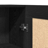 Book Cabinet Black Oak 82,5 x 30,5 x 150 cm Engineered Wood