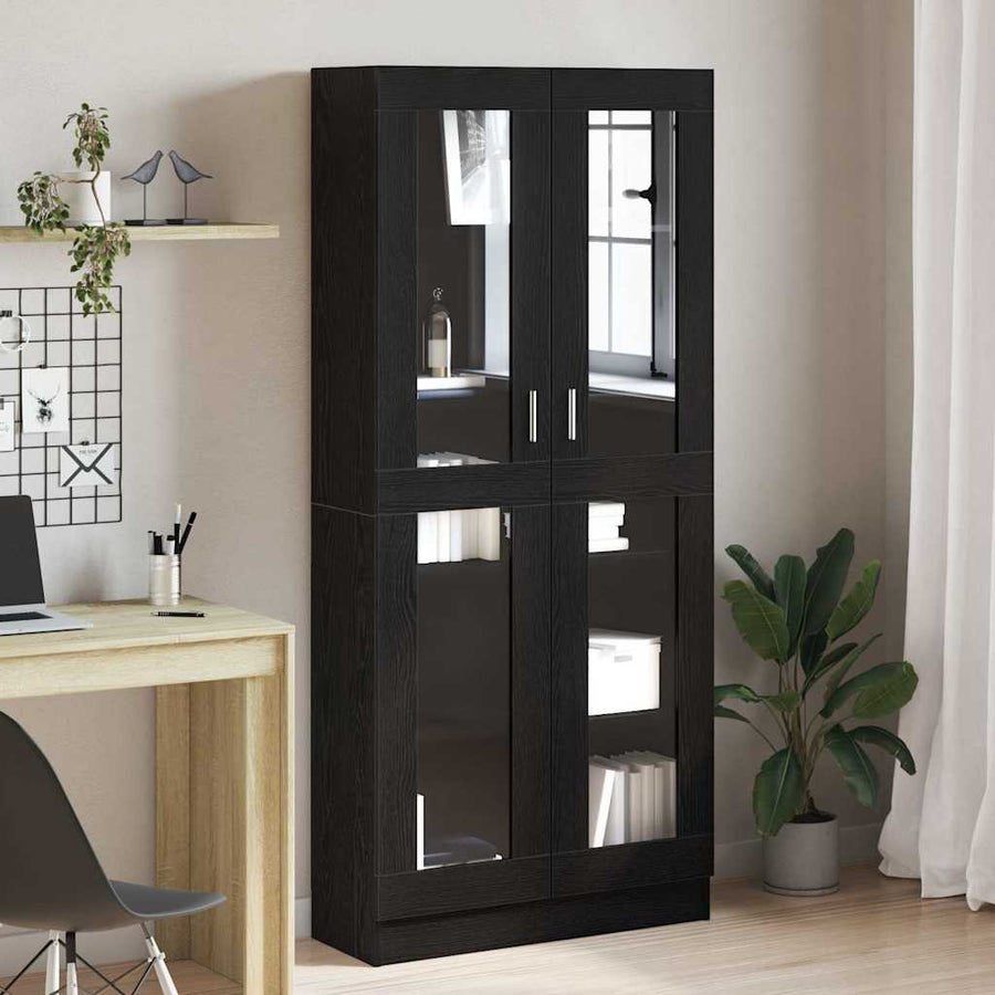 Book Cabinet 82,5 x 30,5 x 185 cm Black oak