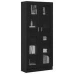 Book Cabinet 82,5 x 30,5 x 185 cm Black oak