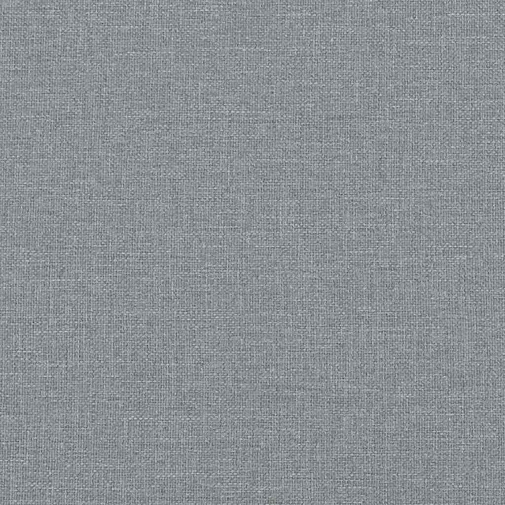 Bench with Cushion Light Grey 113 x 57 x 39 cm Fabric