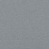 Bench with Cushion Light Grey 113 x 57 x 39 cm Fabric