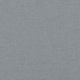 Bench Light grey 113 x 57 x 39 cm Fabric - Low Angle