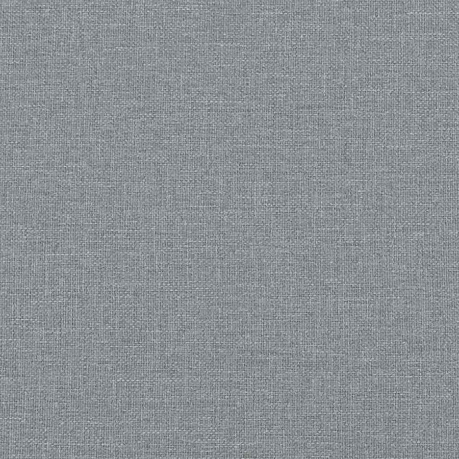 Bench with Cushion Light Grey 113 x 57 x 39 cm Fabric