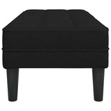 Bench Black 113 x 57 x 39 cm Velvet - 45-Degree Angle