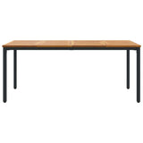 Outdoor Tables Natural and black 180 x 90 x 75 cm - 45-Degree Angle