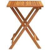Garden Table Folding Natural 60 x 60 x 72 cm Solid Acacia Wood