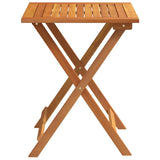 Folding Garden Table Natural 60 x 60 x 72 cm Solid acacia wood - 45-Degree Angle