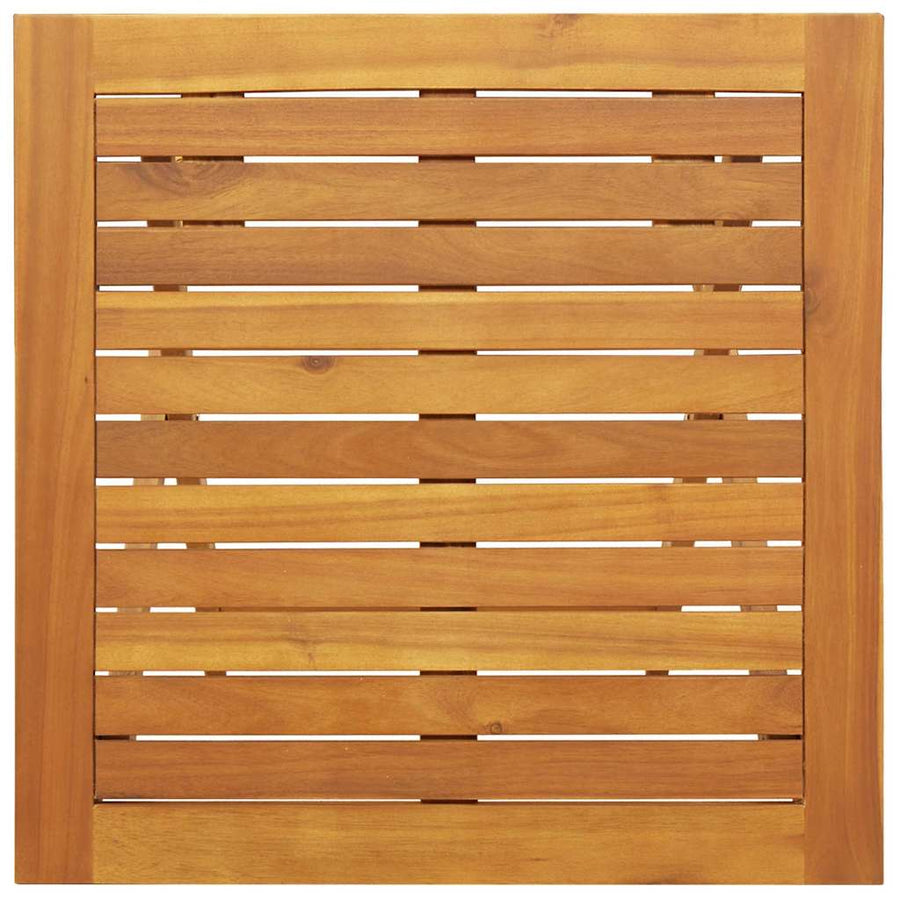 Garden Table Folding Natural 60 x 60 x 72 cm Solid Acacia Wood