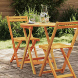 Garden Table Folding Natural 60 x 60 x 72 cm Solid Acacia Wood