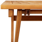 Garden Table Folding Brown 90 x 55 x 75 cm Solid Acacia Wood