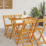 Garden Table Folding Brown 90 x 55 x 75 cm Solid Acacia Wood