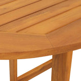 Garden Table Folding Brown 78 x 46 x 75 cm Solid Acacia wood - Low Angle
