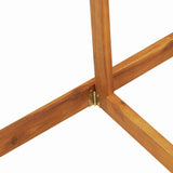 Garden Table Folding Brown 78 x 46 x 75 cm Solid Acacia Wood
