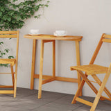 Garden Table Folding Brown 78 x 46 x 75 cm Solid Acacia Wood