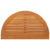 Garden Table Folding Brown 78 x 46 x 75 cm Solid Acacia wood - Close-Up Angle