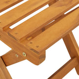 Outdoor Bistro Chairs with Cushion 2 pcs Solid Acacia Wood