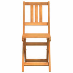 Outdoor Bistro Chairs 2 pcs Solid Acacia Wood