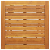Bistro Set Folding 3 pcs Oil Natural Solid Acacia Wood - Low Angle