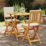 Bistro Set 3 pcs Brown Solid acacia wood