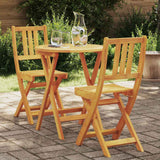 Bistro Set 3 pcs Brown Solid acacia wood