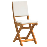 Bistro Set 3 pcs Brown Solid acacia wood - Rear View