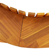 Rocking Sun Loungers 2 pcs Brown 154 x 60 x 74 cm - Low Angle